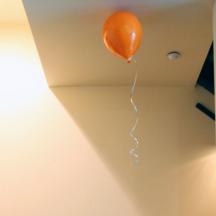 Ceiling hanging ceramic balloon