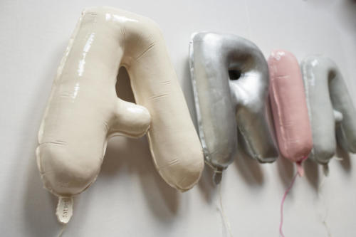 Ceramic Letter balloons